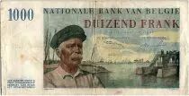 Belgium 1000 Francs Albert I - 1951 - VF - P.131