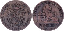 Belgium 2 Centimes Léopold I - Lion  - 1845