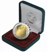 Belgium 2 Euro Olympics Games Rio - 2016 Proof