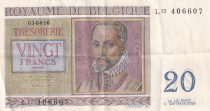 Belgium 20 Francs - 03-04-1956 - R. De Lassus, P. De Monte