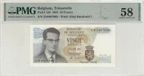 Belgium 20 Francs - Baudouin I - 1964 - Series N - PMG 58