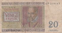 Belgium 20 Francs - Roland de Lassus - Philippus de Monte - 1950 - Serial C.05 - P.132a