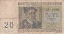 Belgium 20 Francs - Roland de Lassus - Philippus de Monte - 1950 - Serial C.05 - P.132a