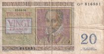 Belgium 20 Francs - Roland de Lassus - Philippus de Monte - 1956 - Serial G.15 - P.132b