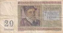 Belgium 20 Francs - Roland de Lassus - Philippus de Monte - 1956 - Serial G.15 - P.132b