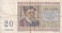 Belgium 20 Francs - Roland de Lassus - Philippus de Monte - 1956 - Serial O.09 - P.132b