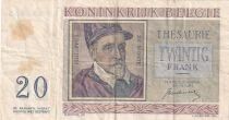 Belgium 20 Francs - Roland de Lassus - Philippus de Monte - July 1, 1950 - Series Y02