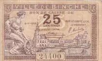 Belgium 25 Centimes - Ville de Binche - Bon de Caisse - 1918