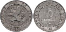 Belgium 5 Centimes, Léopold II - Lion - 1894