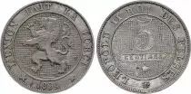 Belgium 5 Centimes, L&eacute;opold II - Lion - 1894