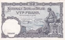 Belgium 5 Francs - Albert & Elizabeth - 04-05-1938 - Error issuing date 1988