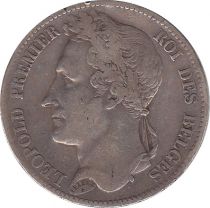 Belgium 5 Francs Leopold I - 1848