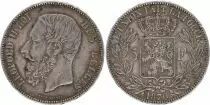 Belgium 5 Francs Leopold II - Arms - 1870