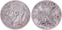 Belgium 50 Centimes, Léopold II - Armories- 1886