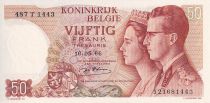 Belgium 50 Francs - Baudoin I & Fabiola - 16-05-1966 - P.139