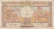 Belgium 50 Francs - Farmers, fruits - Serial A.09 - 03-04-1956