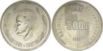 Belgium 500 Francs,  40e anniversaire du règne de Baudouin - 1991