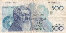 Belgium 500 Francs - Constantin Meunier - ND (1982-1998) - P.143
