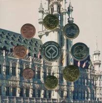 Belgium Euro FDC Set - 1 cent to 2 euros + 1 medal - 2005