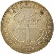 Belgium Flanders, Charles VI - Silver Token, Territory of Ypres - 1720