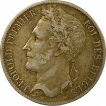 Belgium Leopold I - 5 Silver Francs, Laureate Head - 1833 Bussels
