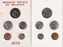Belgium Set of 5 coins - 1970 - french version - UNC