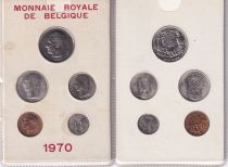 Belgium Set of 5 coins - 1970 - french version - UNC