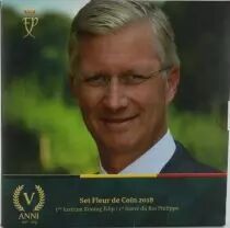 Belgium Set of 9 Coins - King Philippe - 2018 - BU