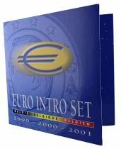 Belgium UNC Set 1999 - 2000 - 2001  - first euros coins