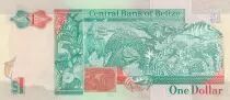 Belize 1 Dollar Elizabeth II - Marine life - 1990