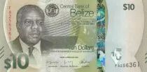 Belize 10 Dollars Philip Goldson - héron vert - 2025 - Série FA
