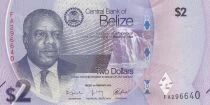 Belize 2 Dollars - Philip Goldson - Antelope Falls - 2025 - FA Series