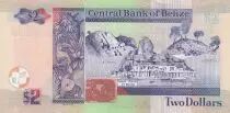 Belize 2 Dollars Elizabeth II,  Maya ruins of Belize - 2017 - UNC - P.66