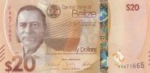 Belize 20 Dollars - George Cadle Price - Jaguar - 2025 - Série FA
