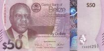 Belize 50 Dollars - Philip Goldson - Mayan ruins of Caana - 2025 - FA Series