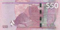 Belize 50 Dollars - Philip Goldson - ruines mayas de Caana - 2025 - Série FA