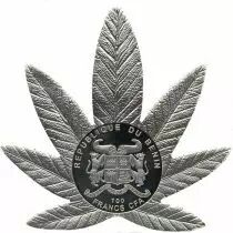 B&eacute;nin 100 Francs 2011 - Feuille Cannabis Sativa parfum&eacute;e