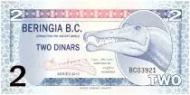Beringia 2 Dinars, Dinosaure Spinosaurus - 2012