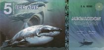 Beringia 5 Ice Dollars, Super Shark - Megalodon 2015