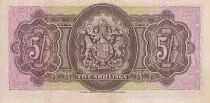 Bermuda 5 Shillings - George VI - Arms - 1937 - Serial J.4 - P.8b