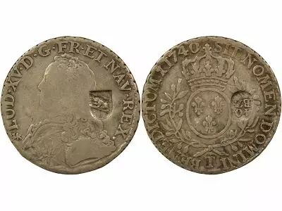 Bern - 40 countermarked Silver Batzen - 1816 / 1819