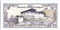 Bhutan 10 Ngultrum,  Jigme Dorji Wangchuk - 1986 - P.15 a