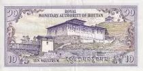 Bhutan 10 Ngultrum,  Jigme Dorji Wangchuk - 1986 - P.15 a