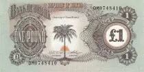 Biafra 1 Pound Palm Tree - 1969 - DM Series