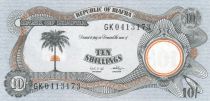 Biafra 10 Shillings Palm Tree - Factory - 1968