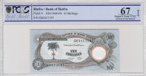 Biafra 10 Shillings Palmier - Usine - 1968 - PCGS 67 OPQ