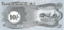 Biafra 10 Shillings Palmier - Usine - 1968