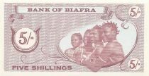 Biafra 5 Shillings - ND (1967) - P.1