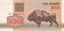 Bielorussia 100 Rubles - Bison - 1992 - UNC - P.8