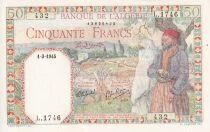 Billet Algeria 50 francs 1945